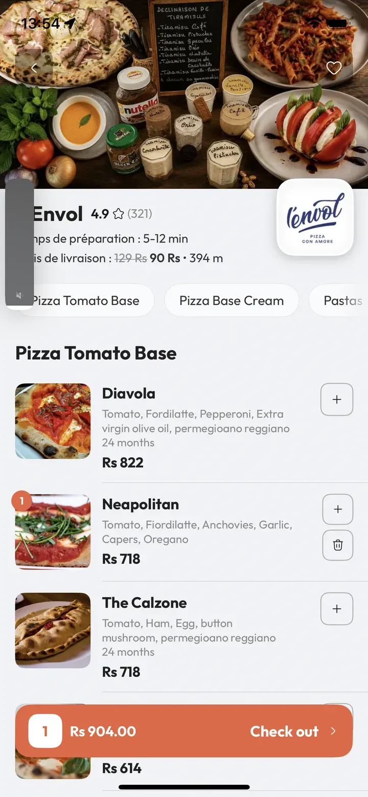 Notes et avis dans l’app OnlyEat